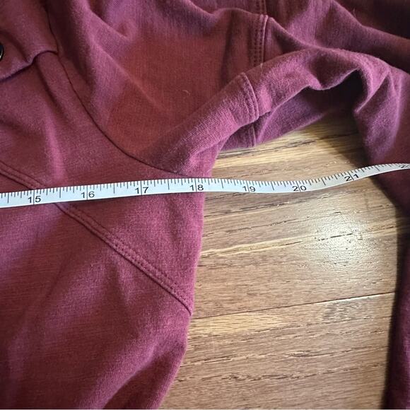 CABI Women's Burgundy Training Jacket, French Knit, Burgundy, Full Zip, Small - Picture 15 of 16